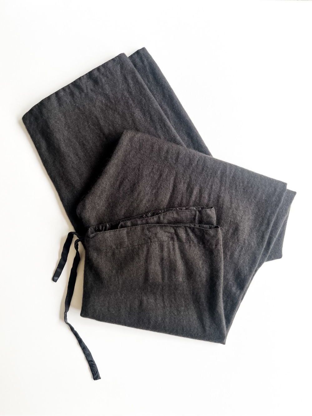 Himalayan Cashmere Gray Drawstring Straight Leg Pants Super Soft and Cozy M - Picture 2 of 7